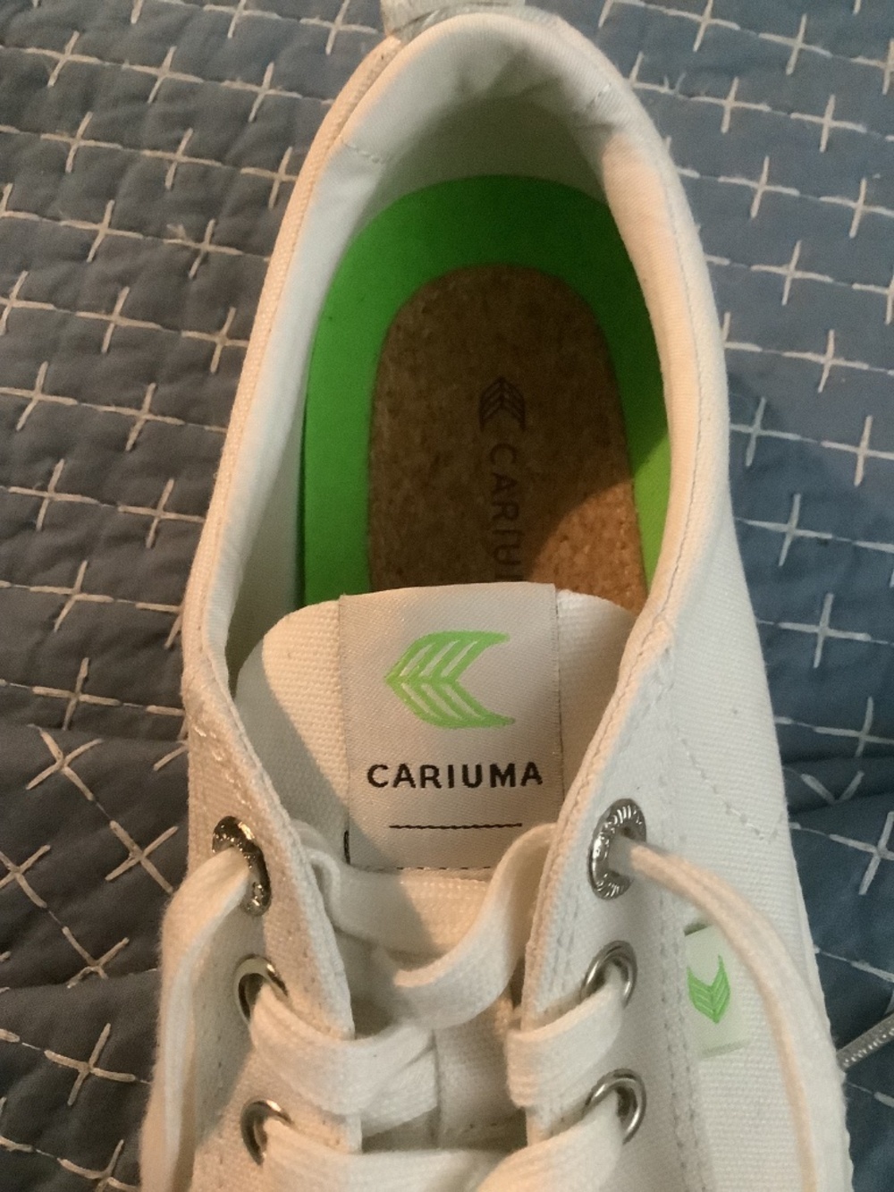 CARIUMA White Canvas Sneakers Size 9 - Picture 4 of 8